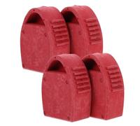 4 Pièces Capuchons Antidérapants en Caoutchouc, Rouges 30x50 | Protection de Surface, Réduit les Mouvements Rayures, pour Escabeaux et Travaux Intérieurs