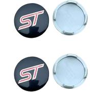 4 Pièces Car Cache Moyeux pour Ford St Line stline Focus 2 3 MK2 MK3 MK1 54mm, Capuchons Centre Roue Centrale Logo Enjoliveur Jantes Décoration Accessoires