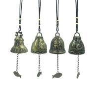 4 Pièces Carillons Éoliens Fengshui, Carillons Éoliens Chinois, Cloche De Bénédiction, Décoration Ancienne Chinoise De Suspendue Pour La Jardin Balcon Suspendu Décoration Intérieure Extérieure
