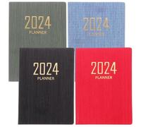 4 Pièces Carnet de Poche Planificateur A7 60 Pages, Couverture Souple en | Pages Épaissies, Coins Arrondis, Couture Serrée, pour Idées, Inspiration, Notes et Suivi des Repas