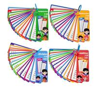 4 Pièces Cartes D'apprentissage，4 Algorithmes Jeux Arithmétique, （5-12 Ans）Multimalin Table De Multiplication，1 X 1 Cartes D'apprentissage, Jeu D'apprentissage，Cadeau De Rentrée Scolaire