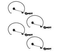 4 Pièces Casque Micro Filaire avec Microphone Antibruit | Noir, Usage en Studio D’enregistrement Enseignants, Design Léger, Style Minimaliste, Public Visé Présentateurs