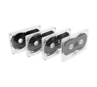 4 Pièces Cassette Audio Vierge 60, Format Standard en Plastique | Style Rétro Classique, pour Messages Vocaux et Discours, Usage Fête ou Cours, Format Portable