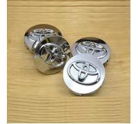 4 pièces Centre de roue, Toyota argent brillant 62mm,cache-moyeu avec Logo, pour Toyota Corolla Vios Reiz YARIS, CAMRY AURION RAV4