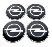 4 Pièces Centre Enjoliveurs Autocollant pour O-pel 56MM, Autocollants Cache Moyeux Voiture Cache-moyeux Autocollants Stickers Cache-moyeux