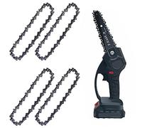 4 Pièces Chaîne de Scie à Chaîne: Chaîne de Scie à Chaîne de 10,2 Cm, Chaîne de Rechange pour Tronçonneuse Section 28 pour Couper Les Accessoires de Chaîne de Rechange pour Tronçonneuse