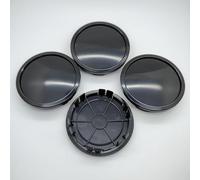 4 pièces chapeau de moyeu de voiture pour Mercedes Benz A-Klasse W169 75mm, Centre de Jante Capuchons, capuchon de remplacement de moyeu de roue,Black