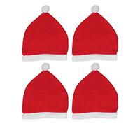 4 Pièces Chapeau de Vacances de Noël Décorations de Couverture D'appui-tête de Siège de Voiture de Noël Fournitures de Festival pour la Plupart des Appuie-tête de Voiture Collection Supplies Gifts