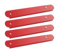 4 Pièces Charnière de Support, Alliage D’aluminium Rouge | Tige de 56cm, Acier Galvanisé, Double Usage Verrouillage, Rangement Sûr