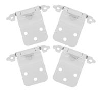 4 Pièces Charnière Meuble la Cuisine en Fer Blanc | Conception Multi-pli et Charnière Coudée, Mouvement Fluide et Contrôlé, pour Rénovation Domestique