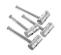 4 Pièces Chevalet de Guitare Basse à Quatre Cordes, Métal Argenté | Selle de Remplacement pour Basse Électrique, Stabilité Renforcée, Jeu Plus Fluide, Pratique pour Répétition et Scène