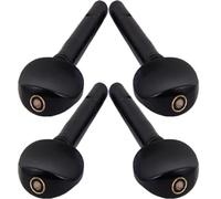 4 Pièces Chevilles D’accordage en Ébène, Réglage Fin Noir | Haute Densité, Format Portable, Tension des Cordes Ajustable, Accessoires pour Instrument à Cordes