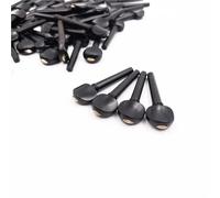 4 pièces Chevilles de Taille 4/4 for violons Altos pour Violon | Enrouleur de accordage de cordes de violon professionnel(Ebony 7 (4-4))