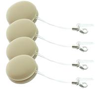 4 Pièces Chiffon de Nettoyage Écran Macaron pour Lun et tes et | Pp et Silicone, Format Portable Cordon, Retire Traces et Poussière, Teinte Kaki