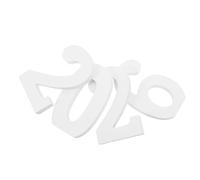 4 Pièces Chiffre en Bois Blanc 2026, Style Rustique Minimaliste | Ornement Numérique Debout, Finition Bois Blanc Lisse, pour Tables D'événement, Photos Diplôme
