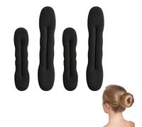 4 Pièces Chignon Cheveux,Accessoires Donuts Enfant à Accessoire Hair Bun Maker Kit Kids Accessories Appareil Barrette Boudin Buns Ceintures Chignons Coiffure,pour Danse Classique Fille Pince Elastique