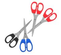 4 Pièces Ciseaux de Bureau Ergonomiques, Poignée Confortable | Usage Scolaire et Bureau, Convient aux Documents Feutre, Format Multi Couleur, Prise en Main Douce