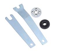 4 Pièces Clé pour Meuleuse D’angle, Kit avec Écrous à Bride | Acier au Carbone Antidérapant, Finition Zinguée, Montage Facile, Forme Triangulaire, pour Aluminium, Perçage et Fabrication