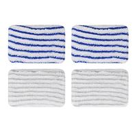4 Pièces Clean and Steam Lingette, Clean and Steam Accessoires, Serpillere Balai Vapeur pour Rowenta Clean & Steam ZR850002 ZR005801 ZR005804 (Gris et Bleu)