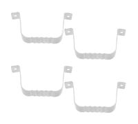 4 Pièces Clip de Canalisation de Gouttière Carré | Adaptateur Robuste pour Mur de Pierre ou Brique, Installation Extérieure, Usage Villa et Drainage Toiture