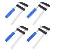 4 Pièces Clip de Fixation Rapide en Acier et Plastique | Pads Latéraux Protecteurs, Poignée Plastique Antidérapante, Léger à Porter, pour Petites Pièces et Planches Couleur Aléatoire