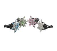 4 Pièces Clip de Ventilation Voiture Strass, Diffuseur Parfum | Décoration Antidérapante pour Grille D’aération, Quatre Tampons Parfumés, Plastique Scintillant, Intérieur Élégant et Festif