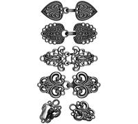 4 Pièces Clips à Cardigan Rétro Pinces à Pull de Tourbillon Vintages Clips à Chandail Antiques Fermoir à Pull Celtique Clip à Châle Robe Chemise pour Femmes Filles (Noir,Style mignon)