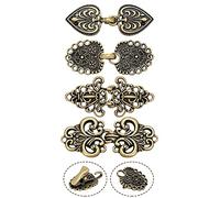 4 Pièces Clips à Cardigan Rétro Pinces à Pull de Tourbillon Vintages Clips à Chandail Antiques Fermoir à Pull Celtique Clip à Châle Robe Chemise pour Femmes Filles (Bronze;Style mignon)