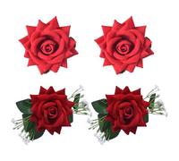 4 pièces Clips de crochet d ' embrasse de rideau de fleur de Rose supports de draperie de fenêtre de fleurs élégantes retenues pour la décoration de mariage à la maison Clips de rideau de fleur