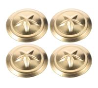 4 Pièces Clous de Porte en Fer, Grandes Punaises de Tapissier | Bavure, Solides et Polyvalents, pour Tambours et Cartes Murales, Finition Or, Lot Décoratif