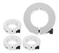 4 Pièces Collier D'arbre D'essieu en Alliage D'aluminium | Format Compact Argenté, Installation Facile et Peu Encombrante, pour Atelier Hobby Craft et Industrie Manufacturière