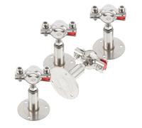 4 Pièces Collier de Fixation pour Tuyau Inox Support Mural