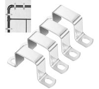 4 Pièces Collier de Serrage en U pour Tube Carré 1,5x1,5 Pouces