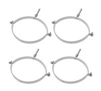 4 Pièces Collier Mural pour Tuyau de Cheminée en Acier Inoxydable