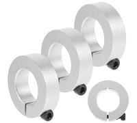 4 Pièces Colliers D'arbre D'essieu à Pince, Alliage D'aluminium | Colliers Fendus Compacts, Serrage Sécurisé et Installation Facile, pour Industrie Manufacturière et Loisirs Créatifs