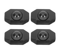 4 Pièces Commande de Variateur, Accessoire Noir en Plastique | Installation Simple, Design Épuré, Pièce de Remplacement pour Éclairage de Bureau, Lot de DIY