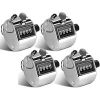 4 pièces Compteur Manuel, Hand Held Compteur 4 Chiffres Mécanique Clicker Hand Held Compteur Clicker pour Le Sport