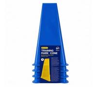 4 Pièces Cône Marquage avec Étiquette, Bleu, 23 Cm | Robuste, Empilable, Plot D'agilité En Plastique