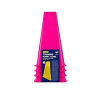 4 Pièces Cône Sport 23 Cm Portable | Base Large Stable, Cône Marquage avec Étiquette, Empilable, Plot D'agilité En Plastique, Entraîneurs