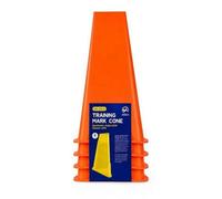 4 Pièces Cône Sport 23 Cm Portable | Base Large Stable, Cône Marquage avec Étiquette, Empilable, Plot D'agilité En Plastique, Entraîneurs