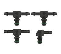 4 Pièces Connecteur Retour Gasoil Injecteur,Connecteur Retour Injecteur,Connecteur Renvoi De Gasoil Injecteur Voiture,Retour Injecteur Gasoil Common Rail,Adaptés Aux Tuyaux Hydrauliques.