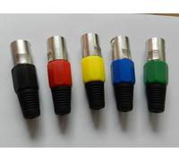 4 Pièces Connecteur XLR Mâle Jaune
