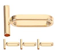 4 Pièces Convertisseur de Broche en Pendentif, Or Acier Inoxydable | Fourniture Compacte et Légère, Surface Lisse, pour Chaînes de Collier, Réparation et Créations