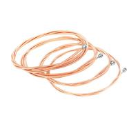 4 Pièces Cordes de Basse en Alliage Carbone Élevé, Bronze Rouge, 4 | Enroulement Serré, Résistantes à L’usure, Légères et Robustes, pour Basse en Bois, Musicien Débutant ou Pro
