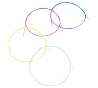 4 Pièces Cordes de Ukulélé U104 en Nylon Coloré | Jeu de Rechange, Installation Facile, Mélodies Nettes, Pièces Incluses pour Soprano Concert Ténor