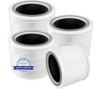 (4 pièces) Core 200S HEPA filtres de rechange pour LEVOIT Core 200S purificateur d'air, Core 200S-P True H13 filtre Hepa, filtres à charbon actif 3 en 1