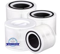 (4 pièces) Core 300 Core 300S Filtre de rechange compatible avec les purificateurs d'air LEVOIT Core 300 et Core 300S, filtre H13 True Hepa, HEPA 3 en 1 Filtre, Comparer le Core 300-RF blanc