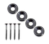 4 Pièces Corps De Guitare Cou Fixe Vis Embouts Joint Bague Virole Et Boulons Pour Guitare Électrique Accessoire Joint Bague Virole