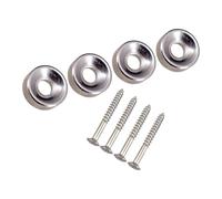 4 Pièces Corps De Guitare Cou Fixe Vis Embouts Joint Bague Virole Et Boulons Pour Guitare Électrique Accessoire Joint Bague Virole