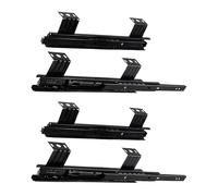 4 Pièces Coulisses À Billes 240mm 290mm Pour Tablettes De Clavier/Plate-forme/Étagère Ou Tiroir Sous Le Bureau, Glissières Et Rail Coulissantes En Acier, Noir, Charge 35kg